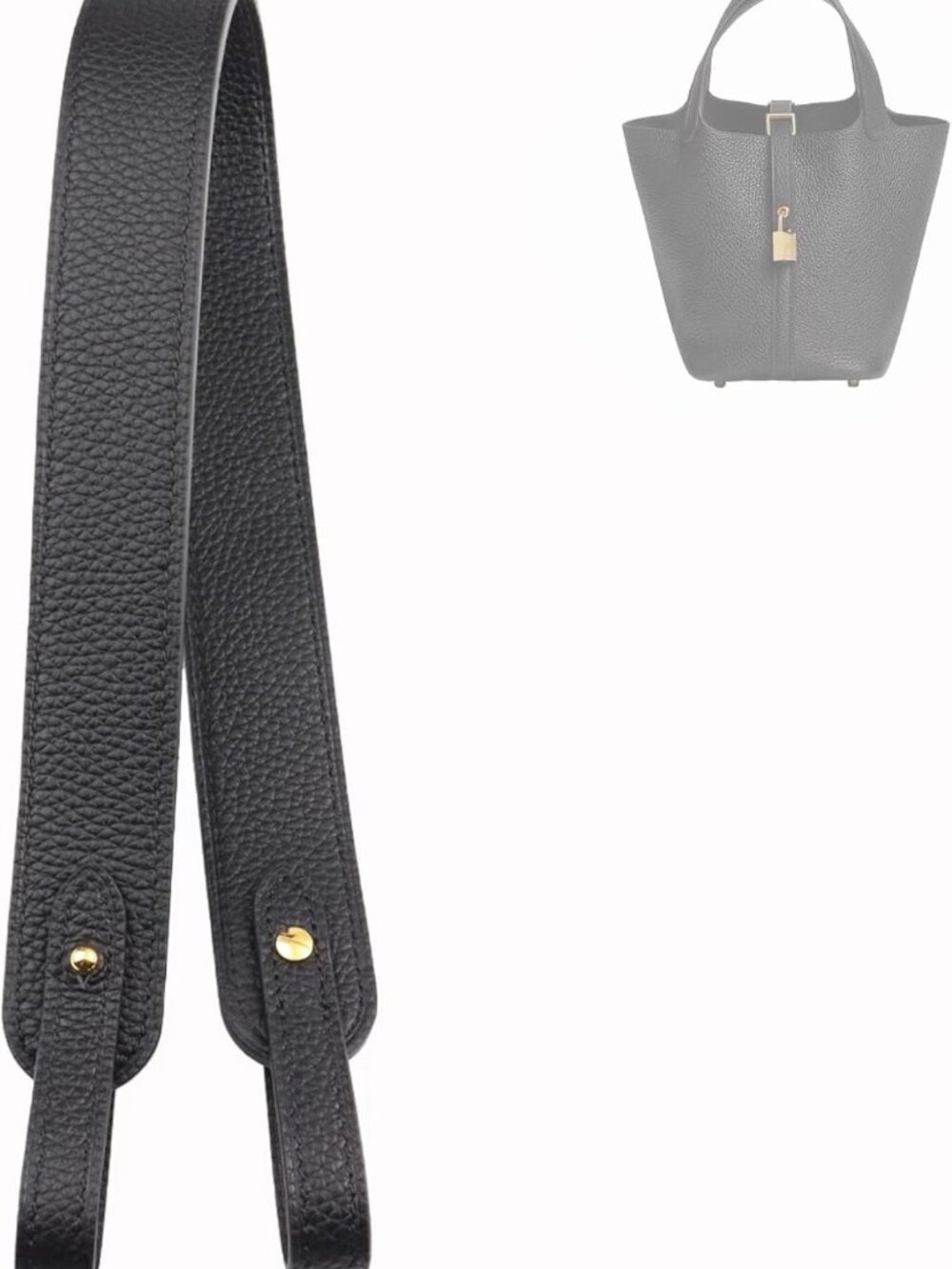 Stylish Genuine Leather Purse Strap for Handbags - Togo Shoulder Strap
